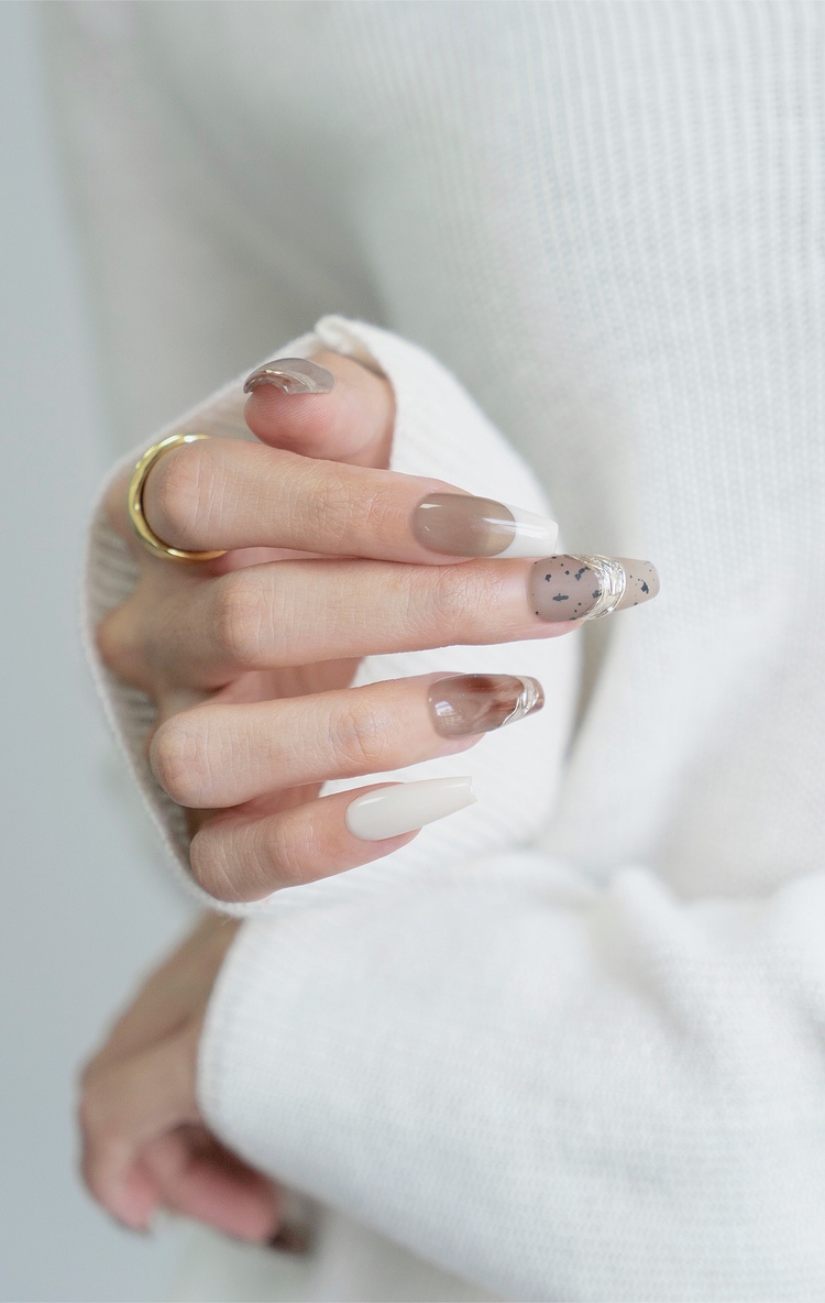 韩国ins美甲法式