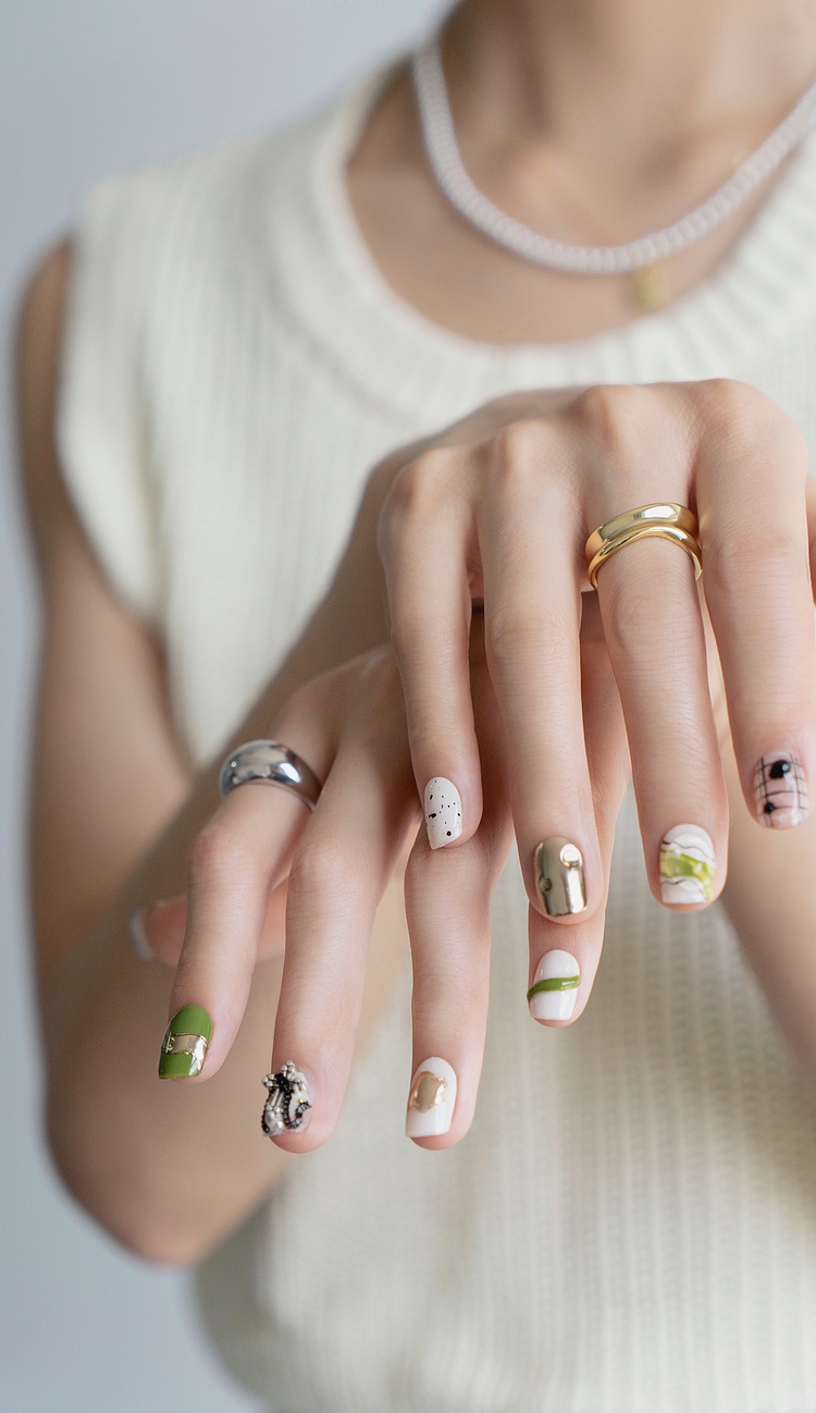 穿戴甲款式图片ins