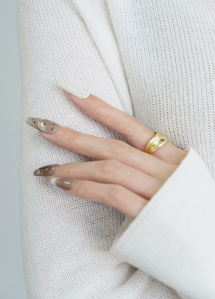 ins显白美甲图片