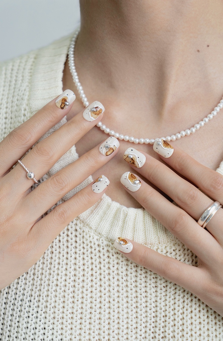 高级ins小众美甲，高级感小众ins美甲