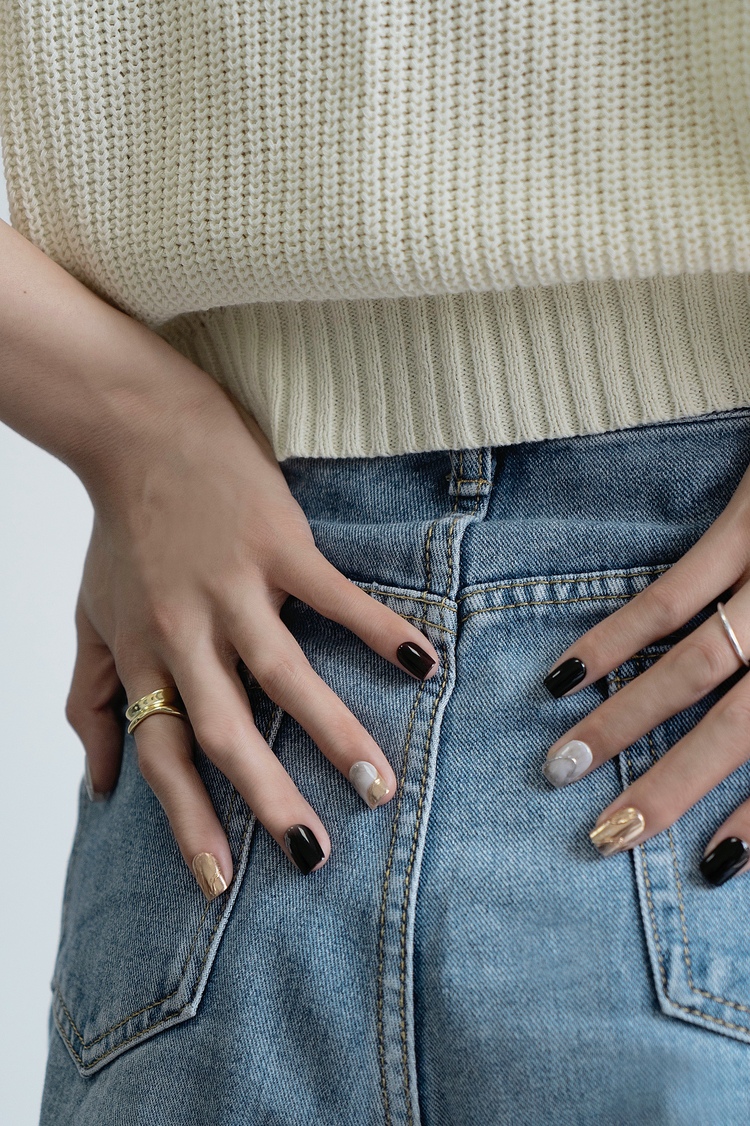 ins美甲高级显白温柔