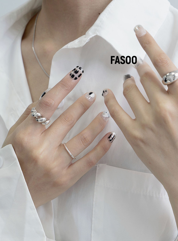 韩国ins美甲法式