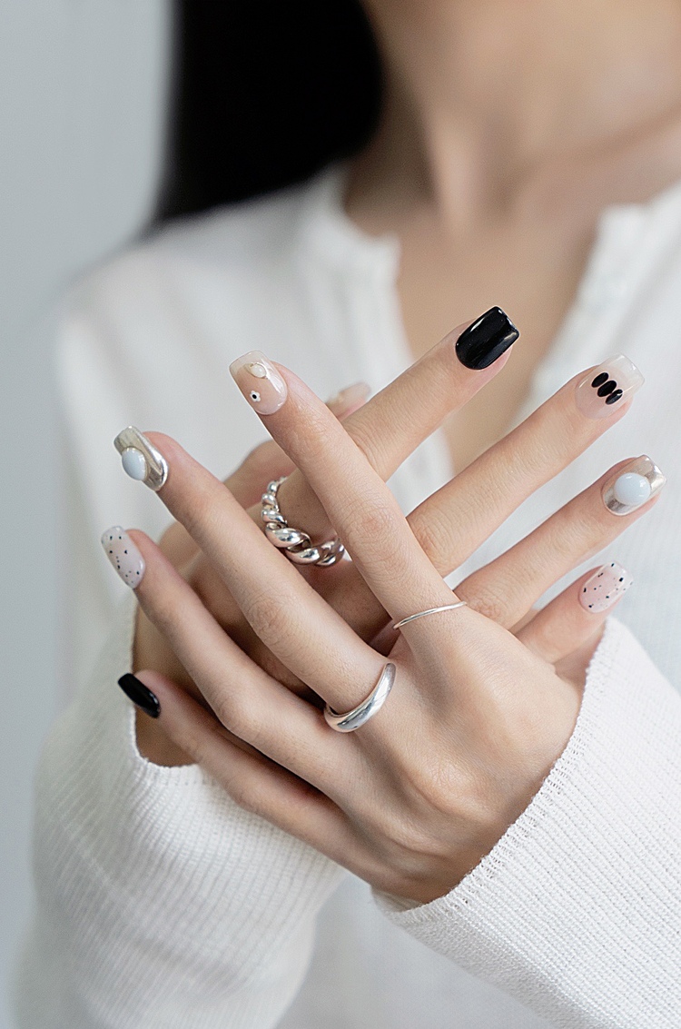 ins款美甲，ins款式美甲