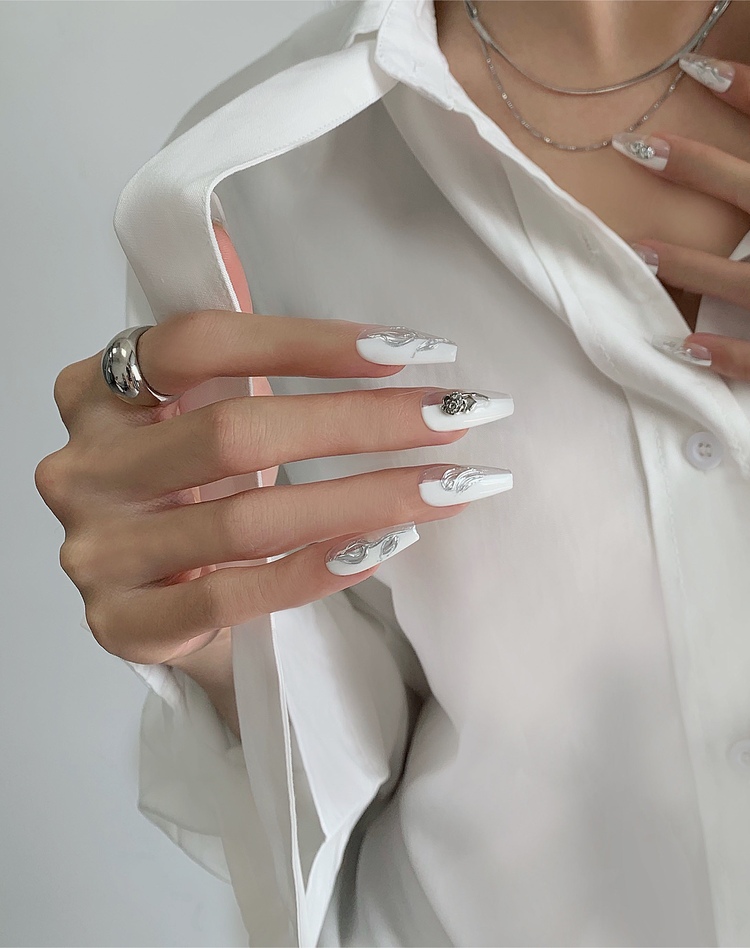 欧美风美甲图ins，欧美甲ins