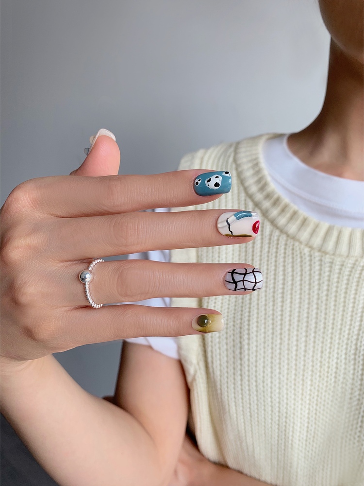 穿戴甲款式图片ins