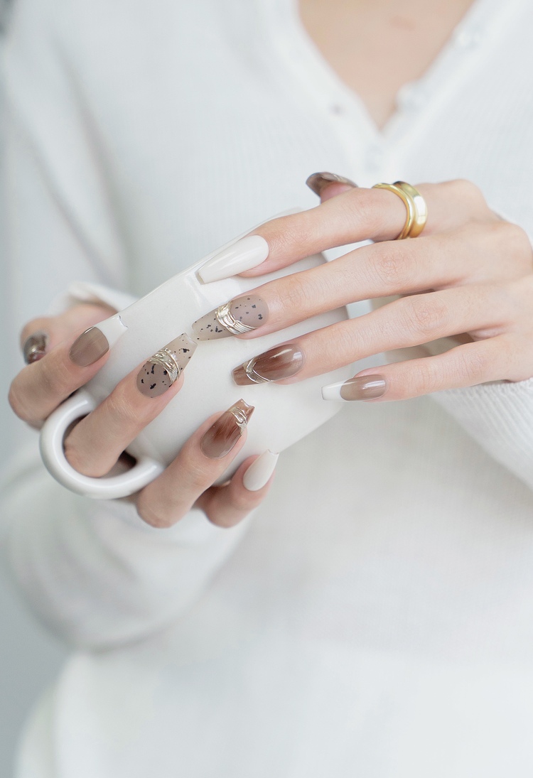 韩国ins美甲法式