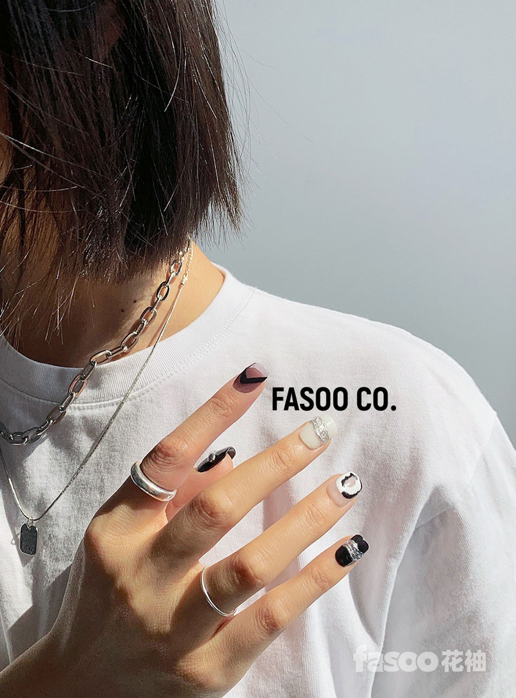 ins显白美甲图片