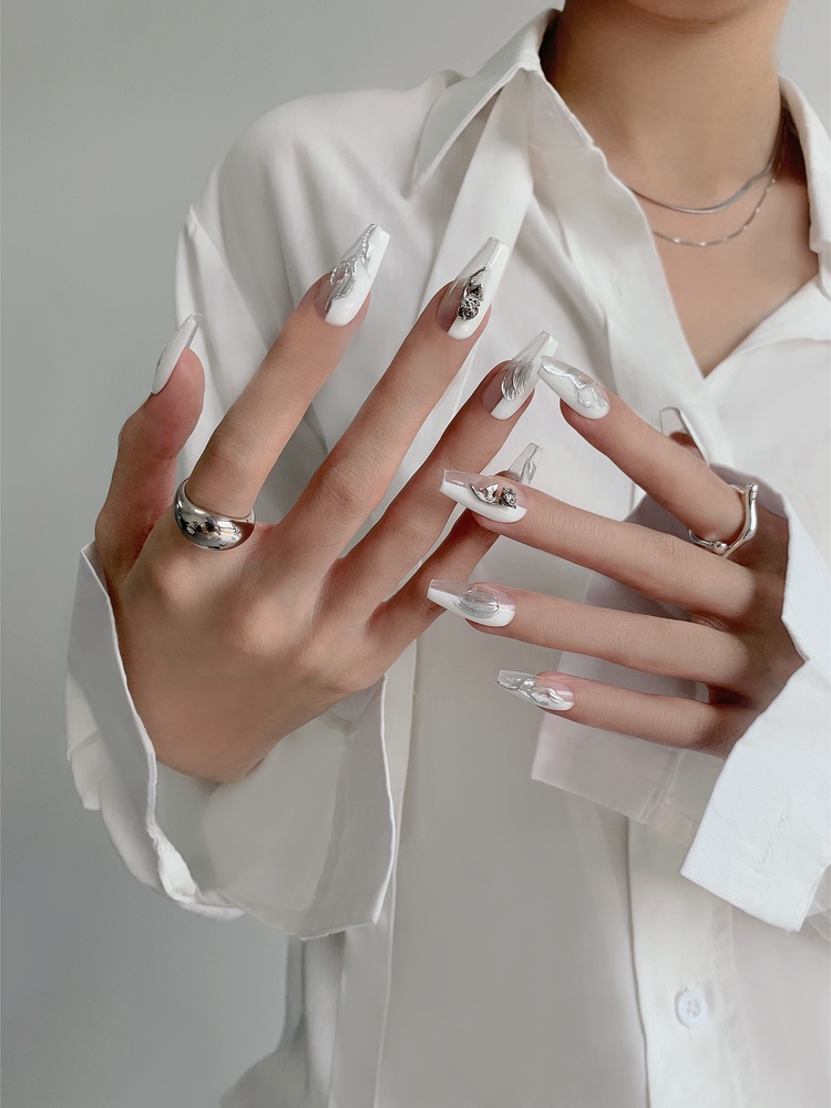 欧美风美甲图ins，欧美甲ins