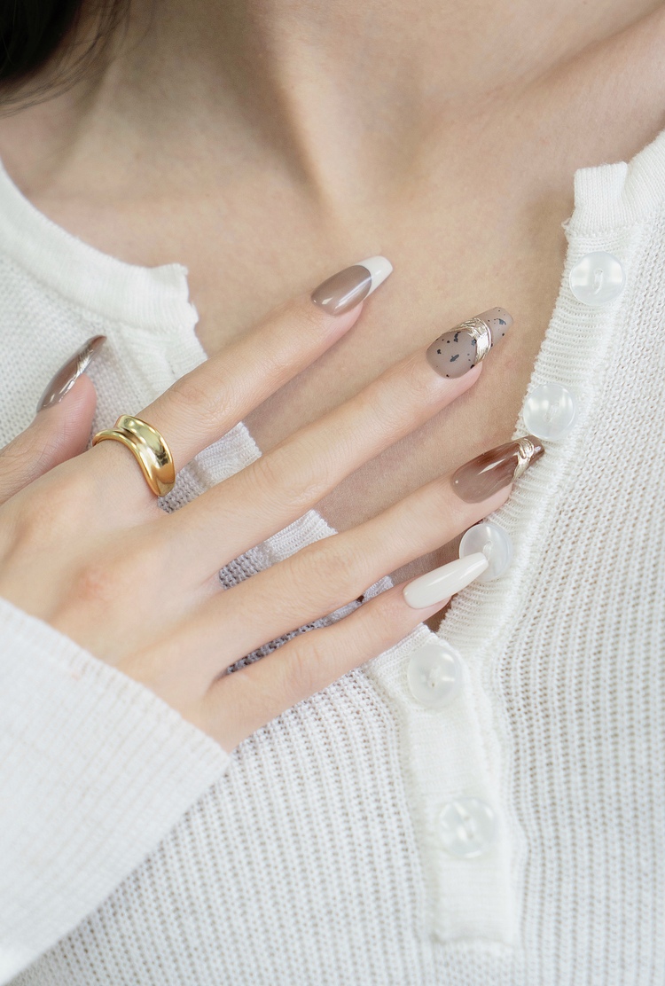 ins显白美甲图片