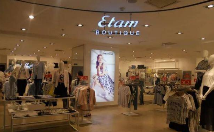 商场常见的二三线女装品牌