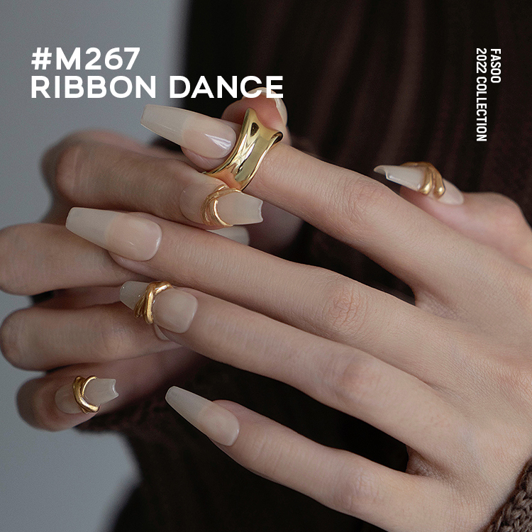 美甲ins小众高级显白裸色