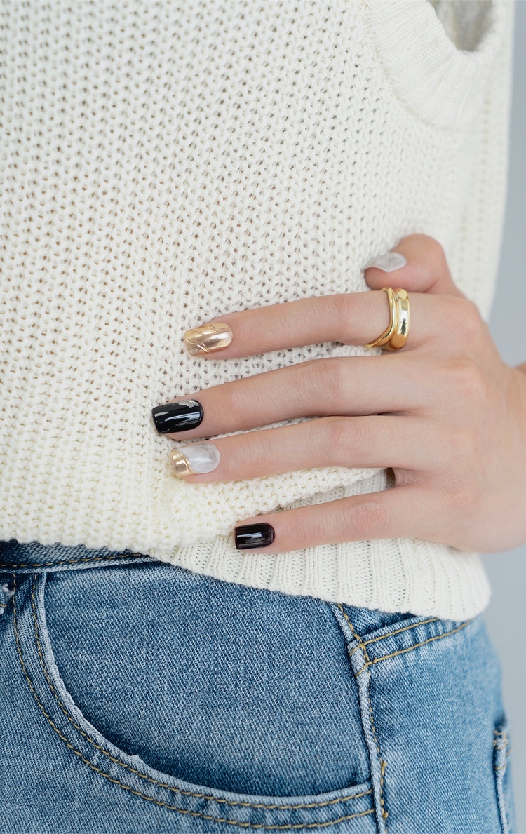 ins美甲高级显白温柔