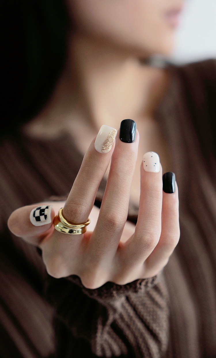 欧美风美甲图ins，欧美甲ins