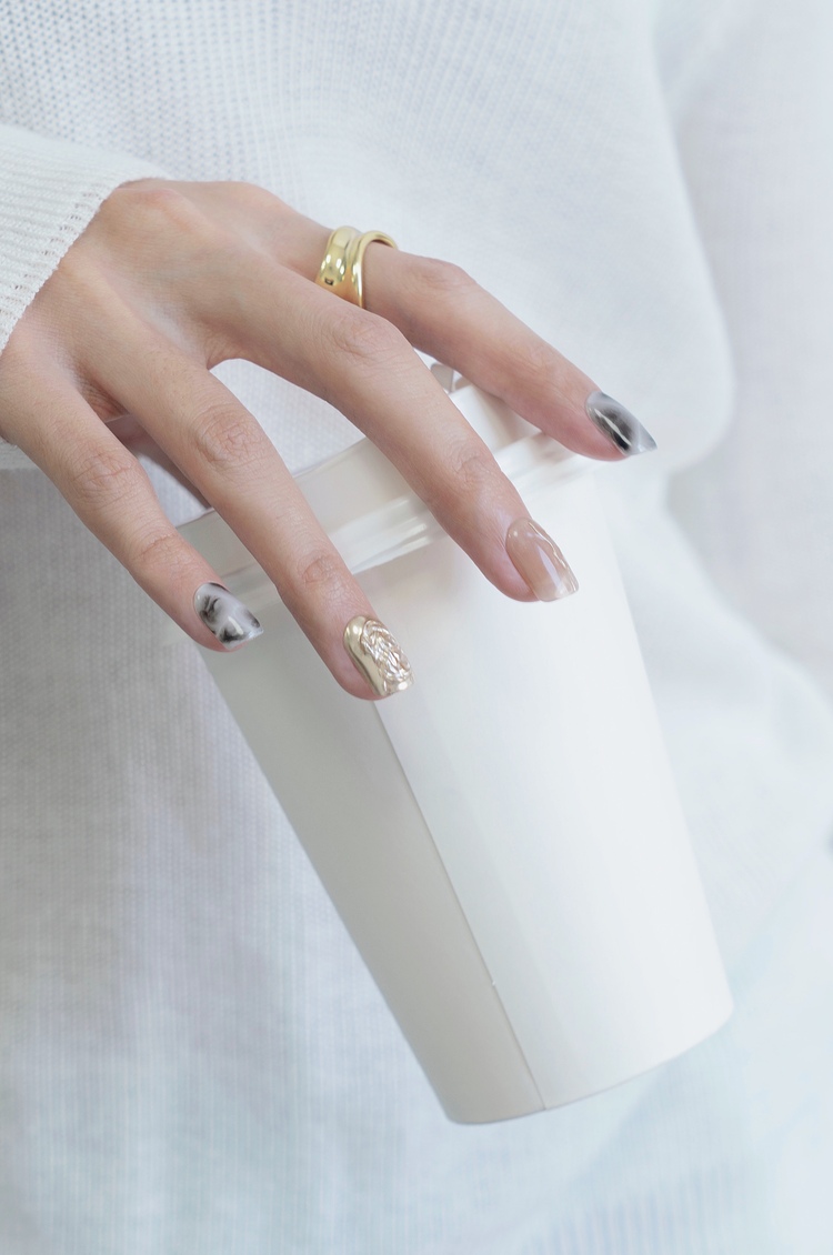 ins美甲高级显白温柔